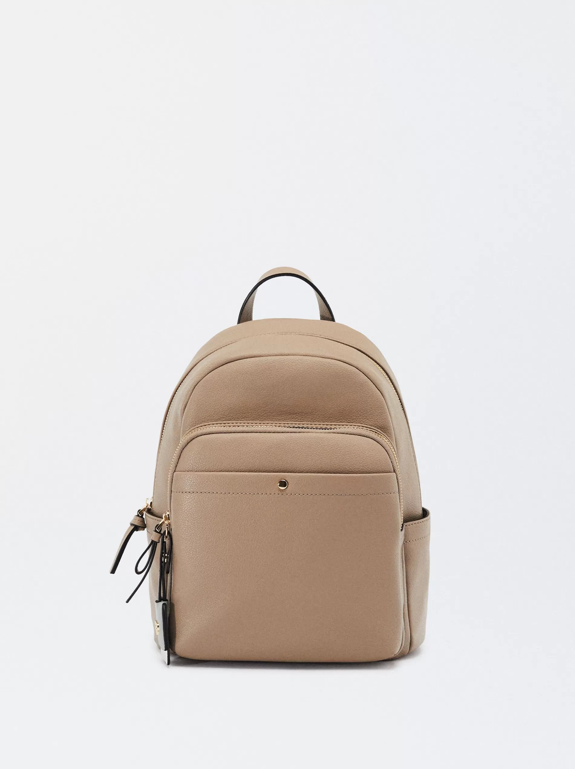 Backpacks<Parfois Backpack With Pendant Brown