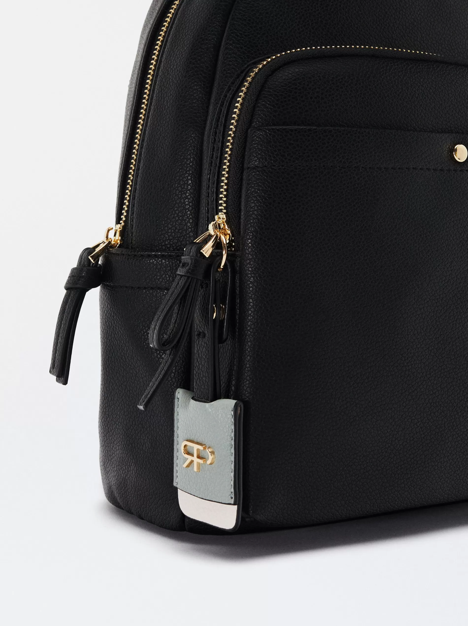 Backpacks<Parfois Backpack With Pendant Black