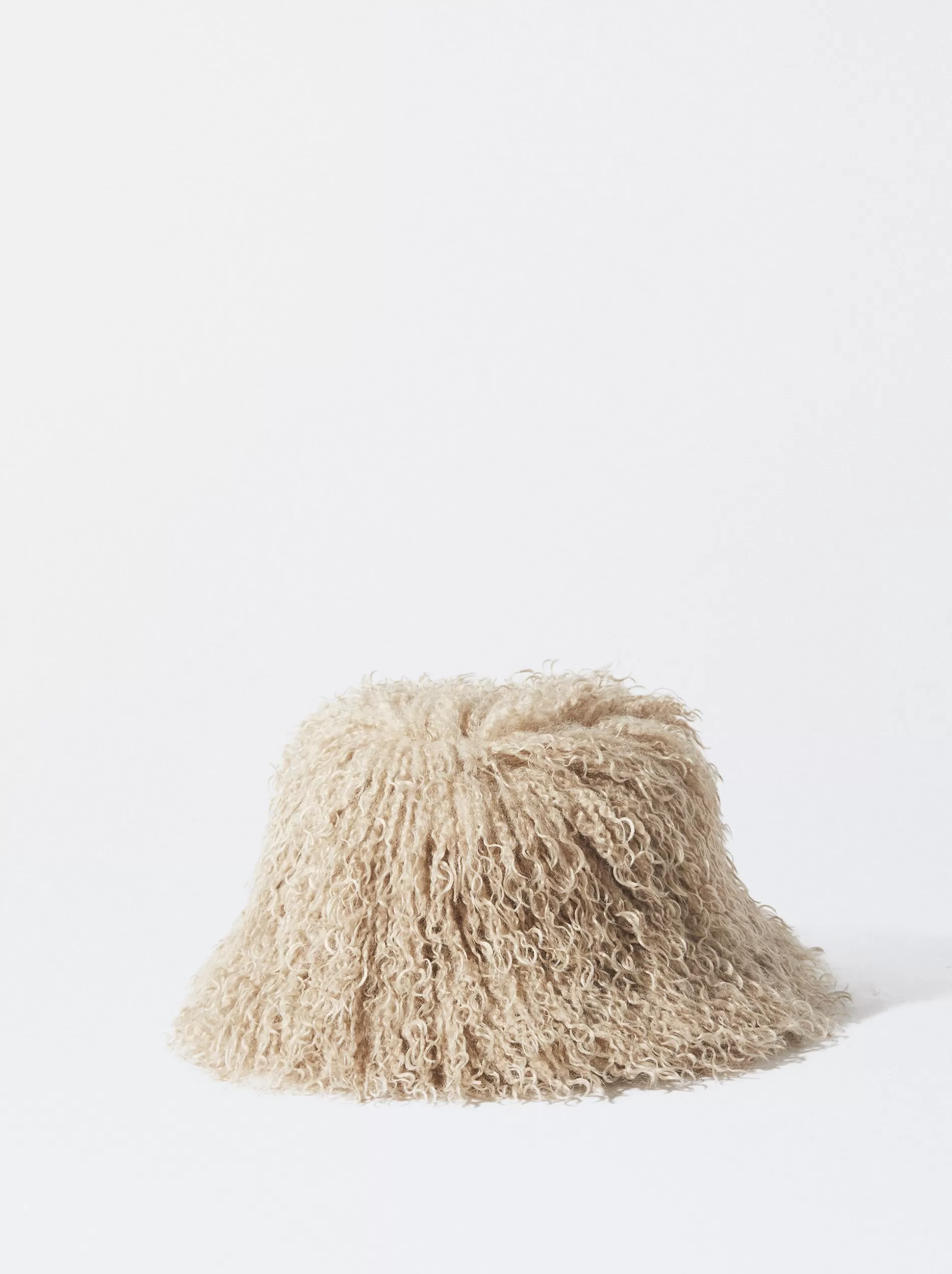 Bucket Hats | Winter hats<Parfois Bucket Hat With Fur Brown