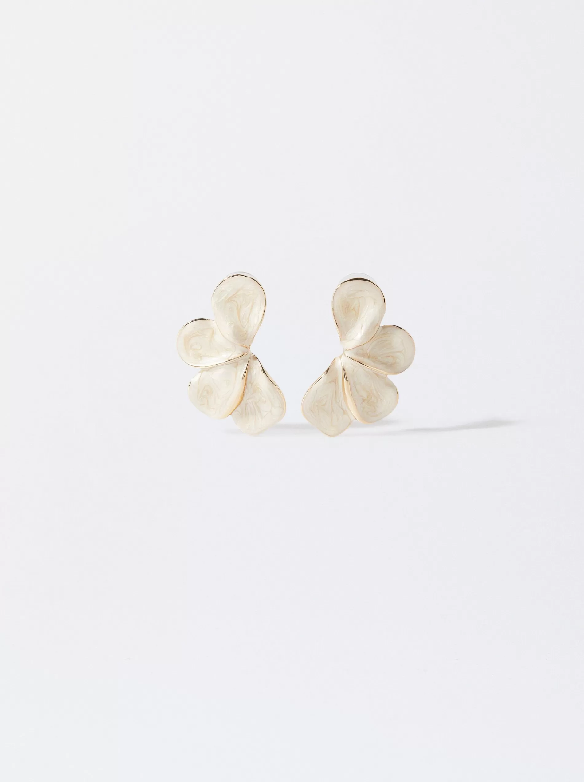 Earrings&Medium earrings<Parfois Enamel Earrings Beige