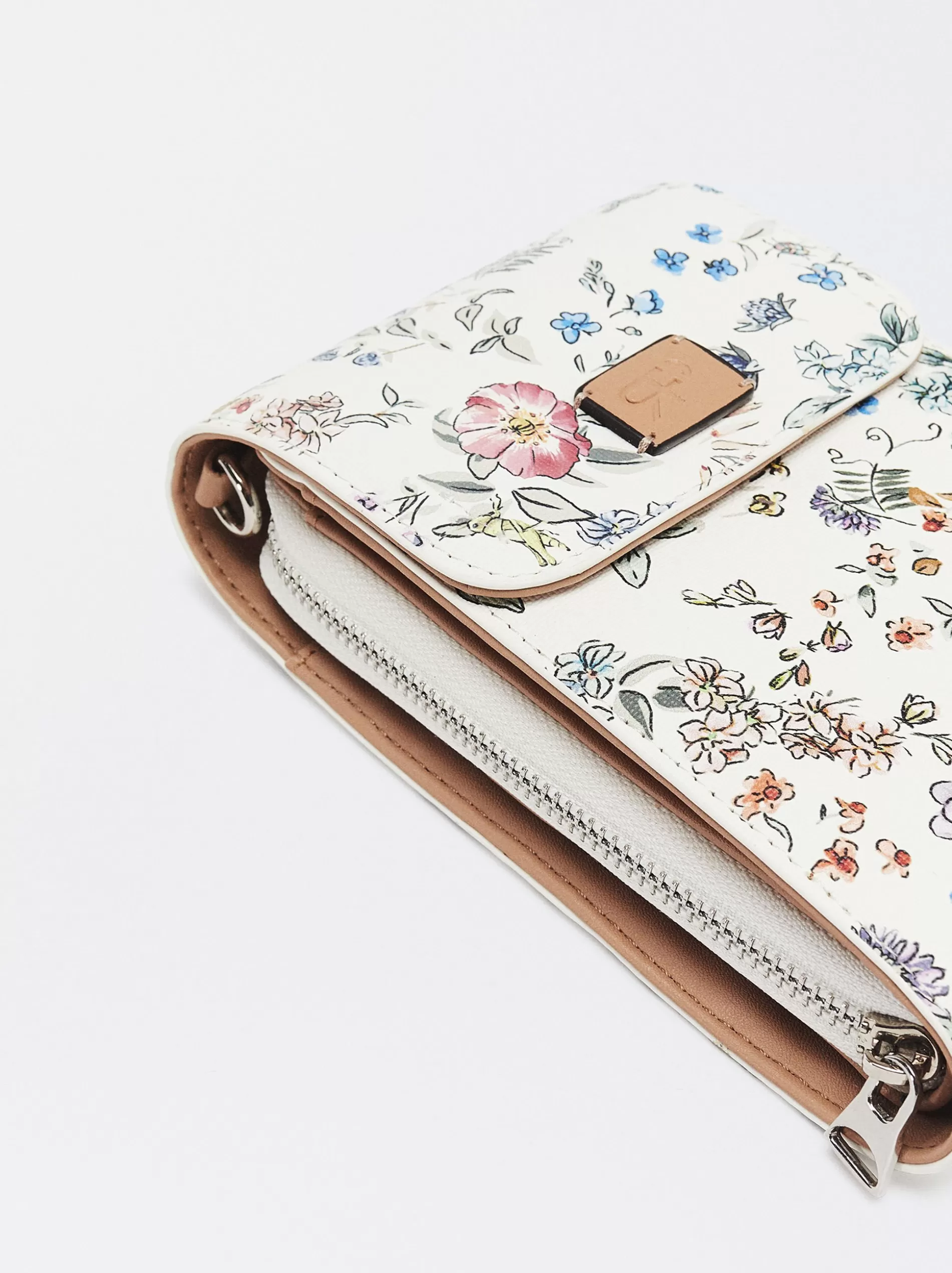 Phone Cases | Phone Holders<Parfois Floral Print Mobile Phone Case Ecru