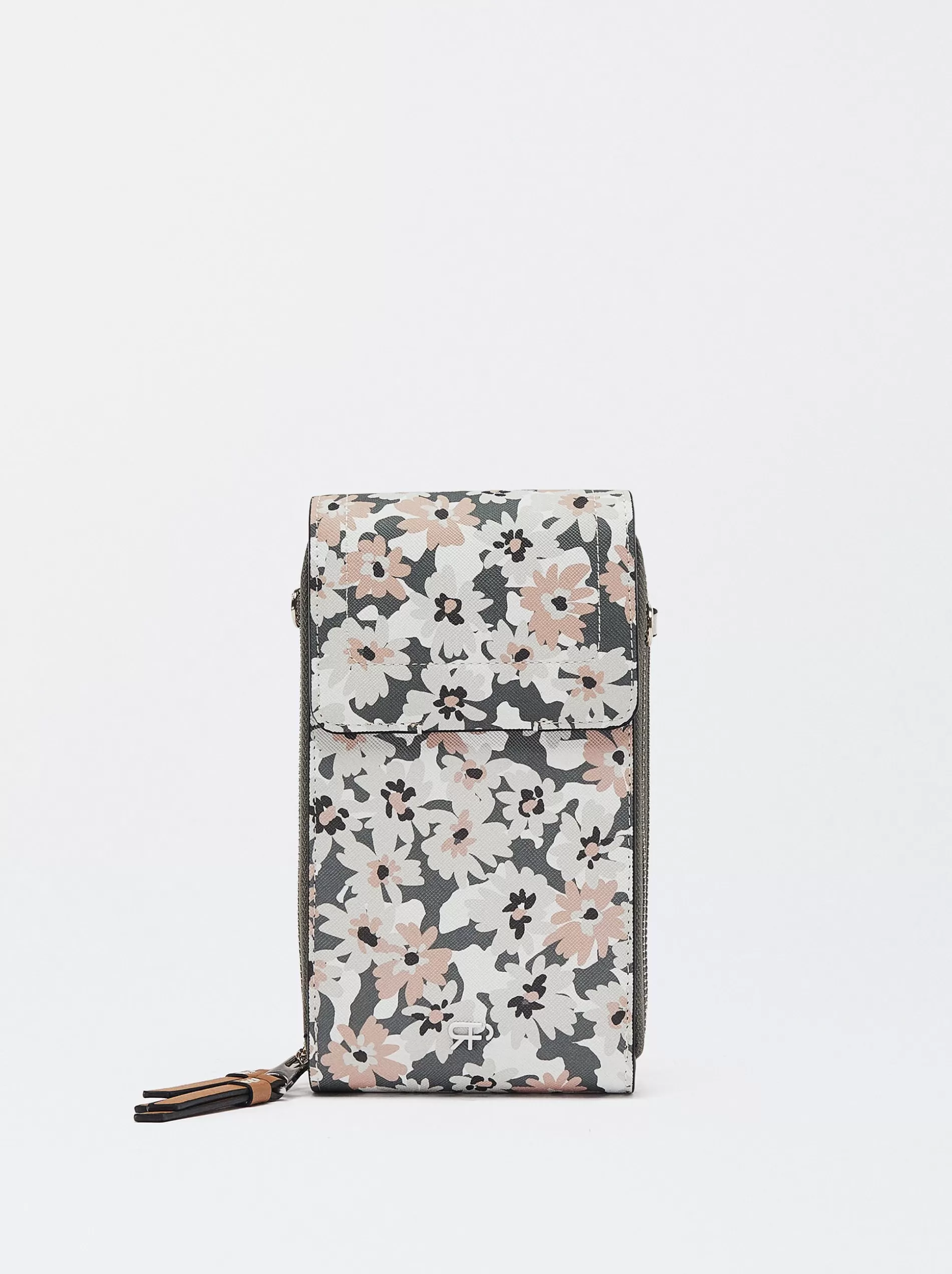 Phone Cases | Phone Holders<Parfois Floral Print Mobile Phone Case Khaki