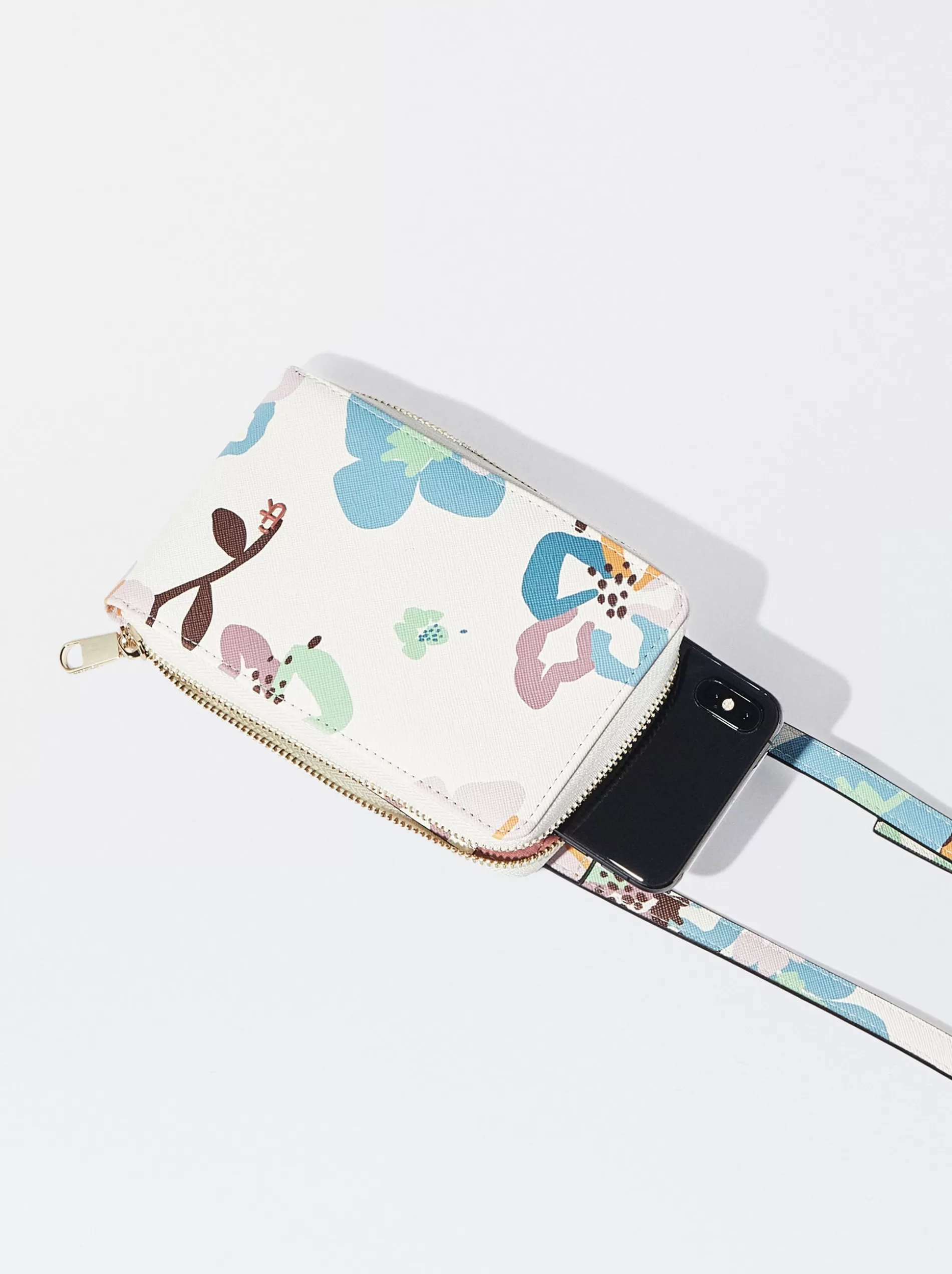 Phone Cases | Phone Holders<Parfois Floral Print Mobile Phone Case Ecru