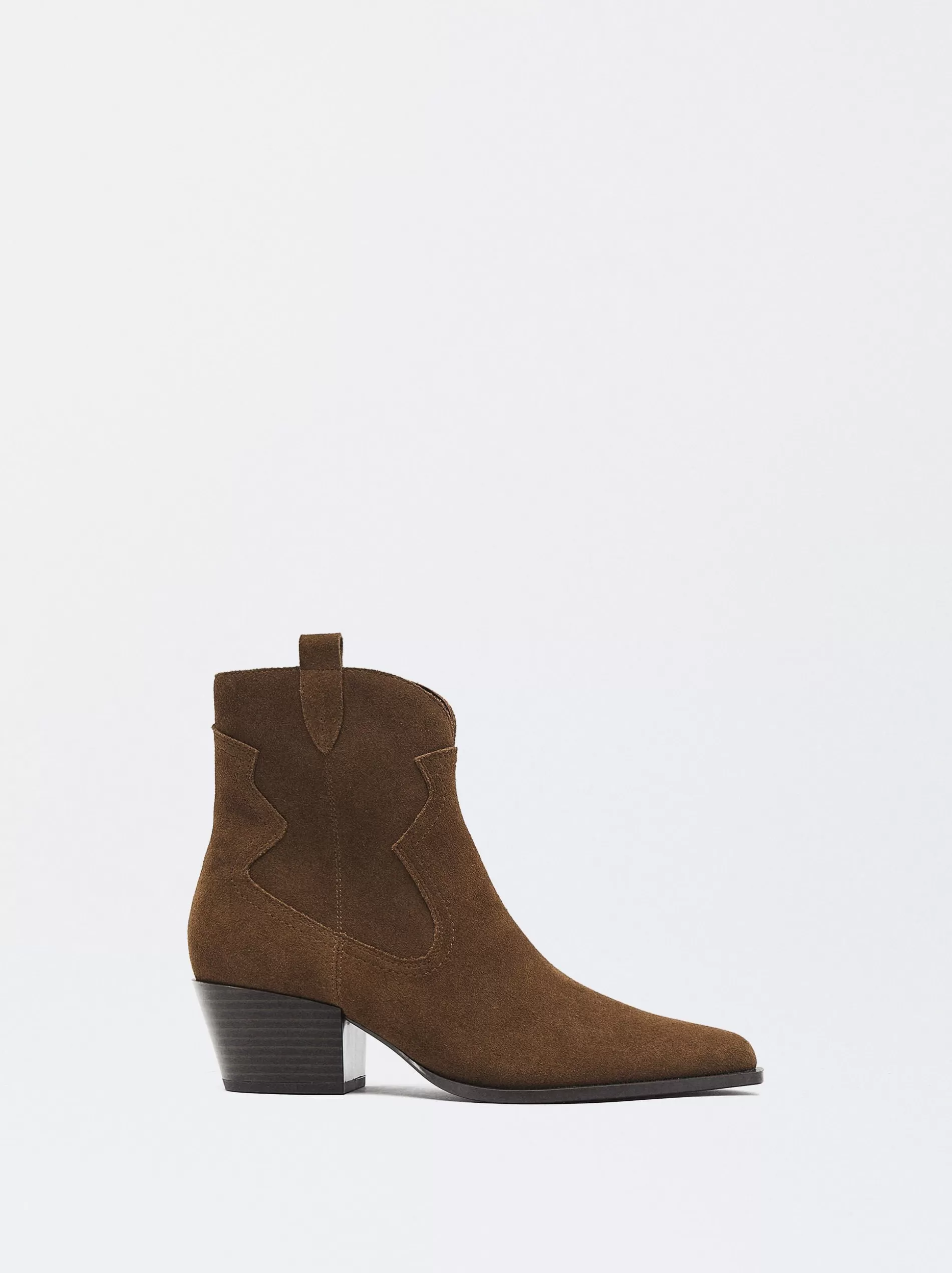 Boots and Ankle Boots<Parfois Leather Cowboy Boots Brown