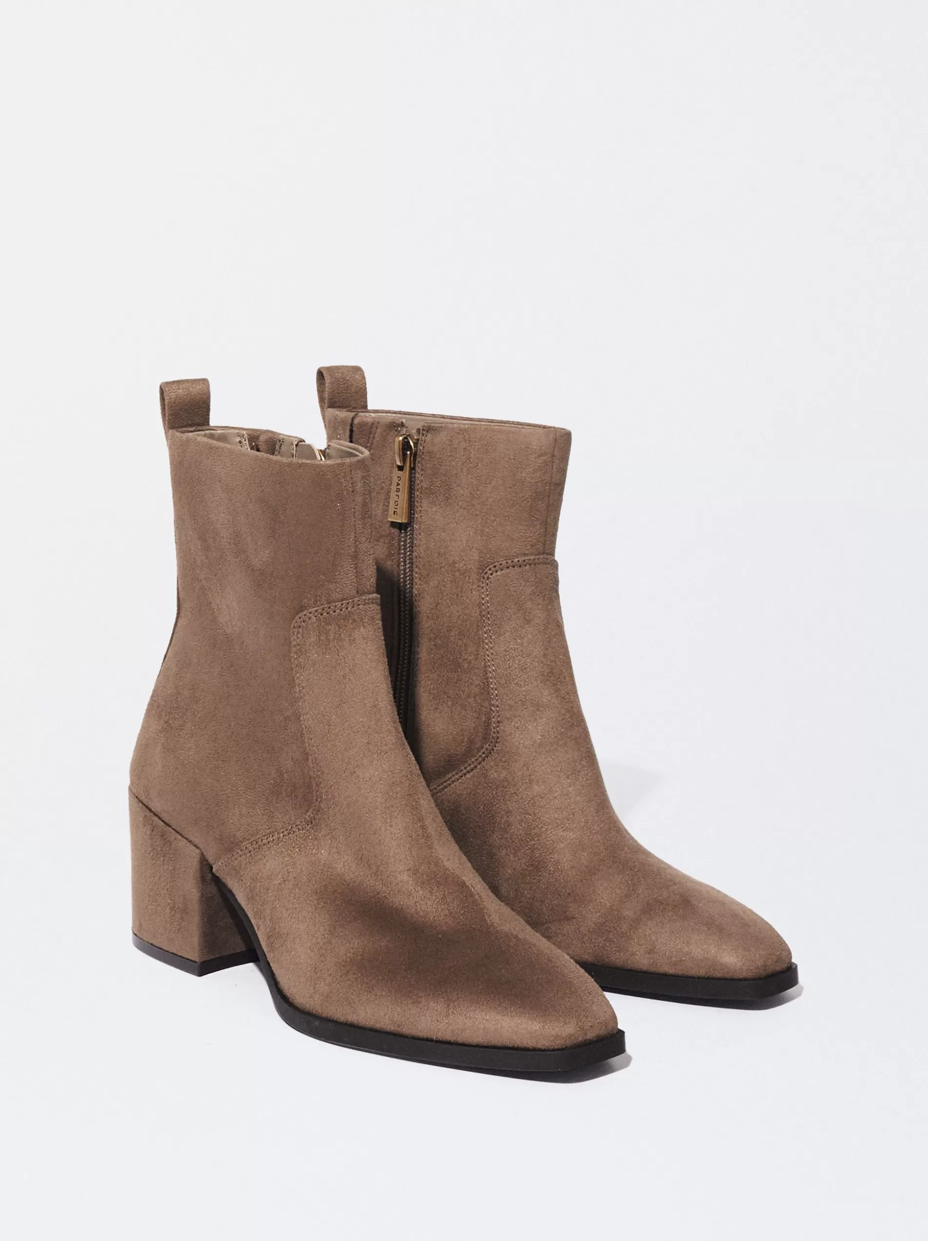 Boots and Ankle Boots<Parfois Mid-Heel Boots Brown