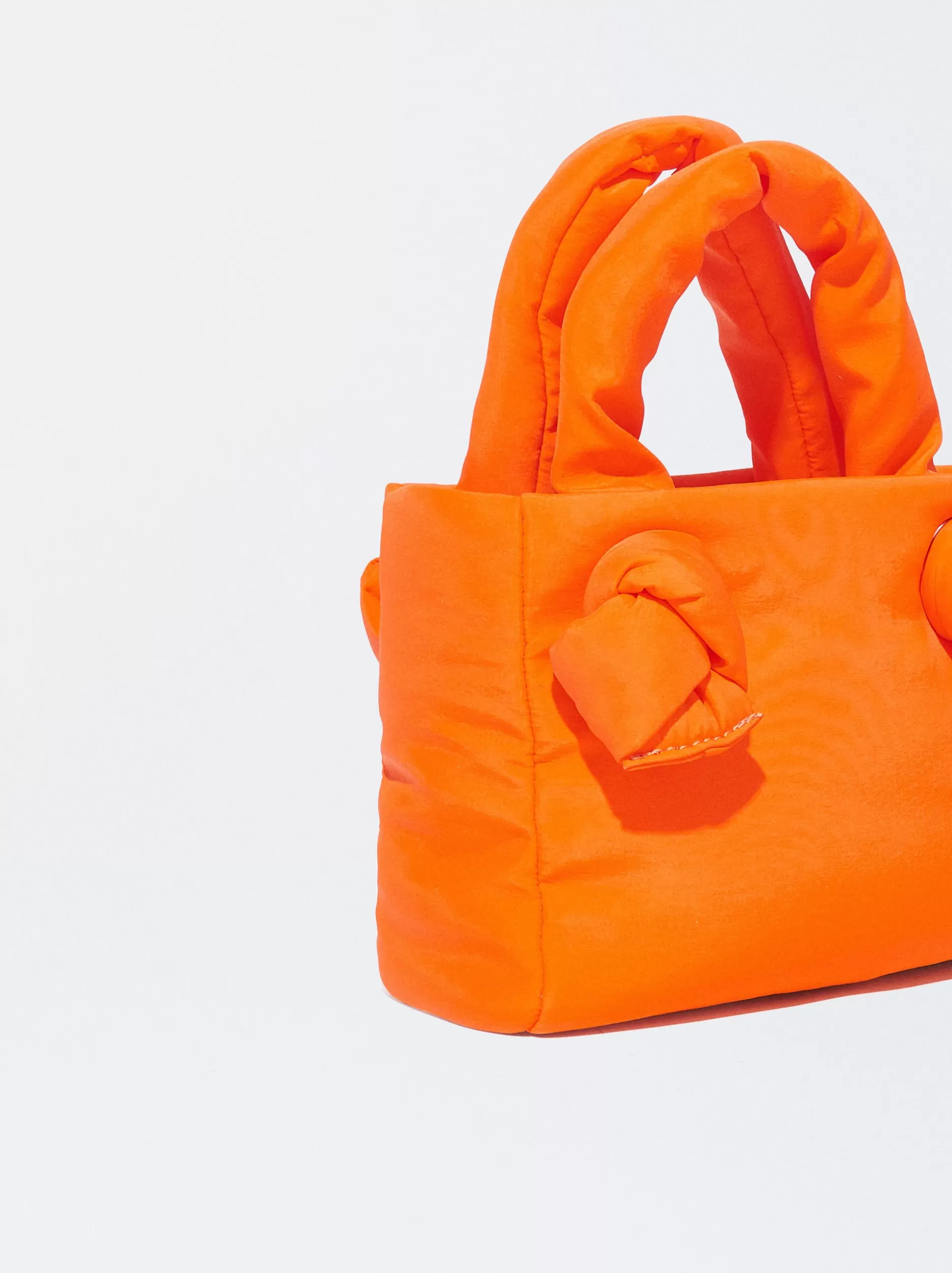 Crossbody Bags | Handbags<Parfois Nylon Crossbody Bag Orange