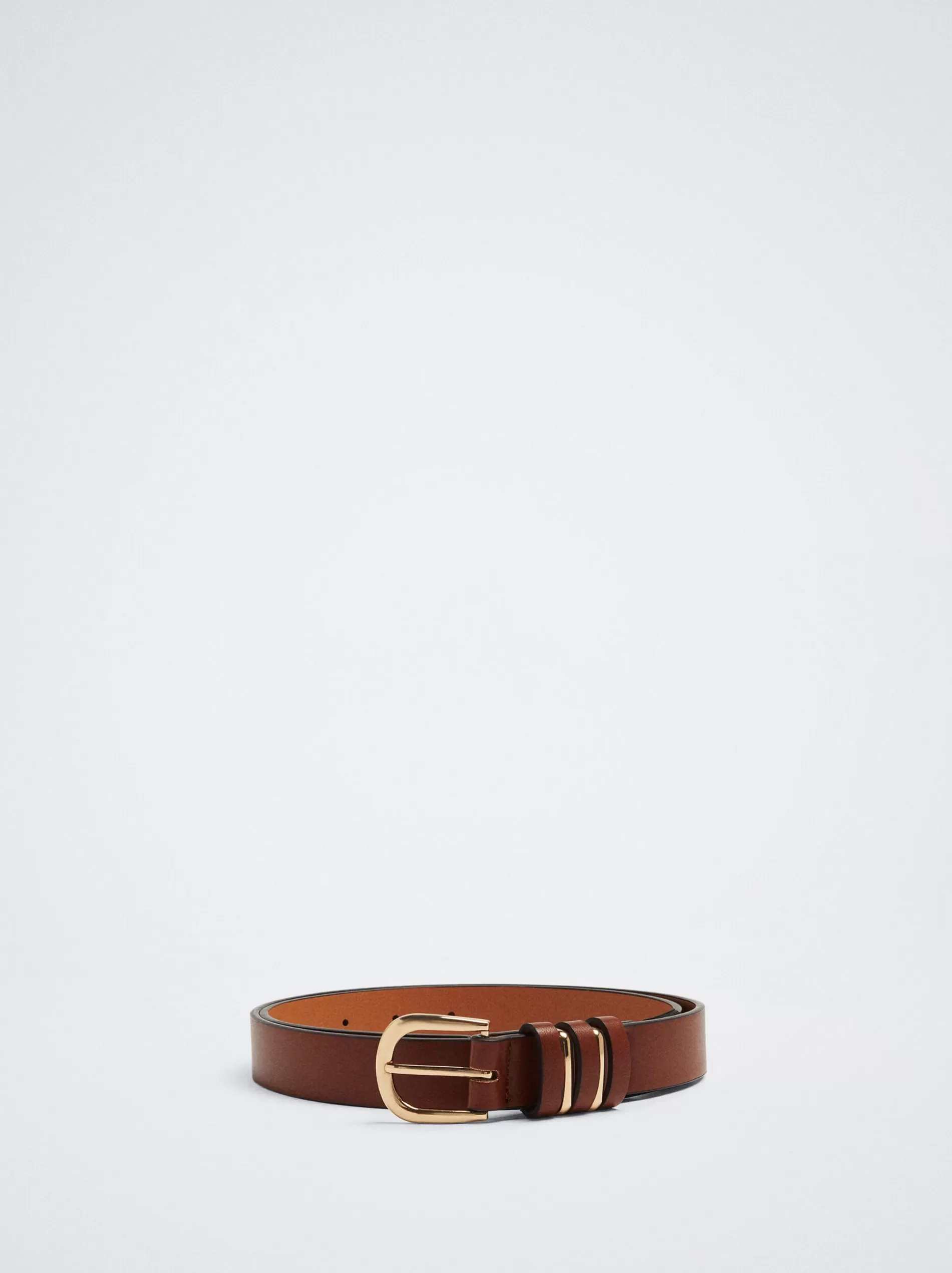 Belts<Parfois Plain Belt With Buckle Brown