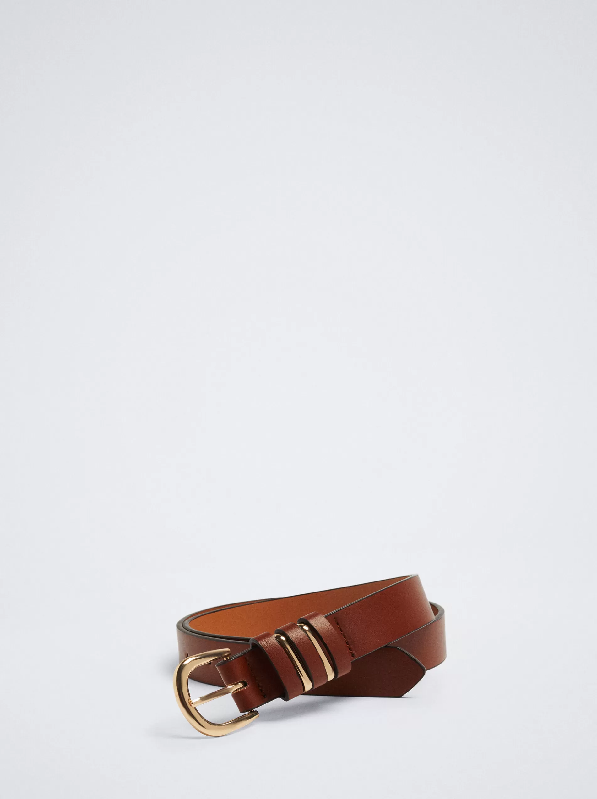 Belts<Parfois Plain Belt With Buckle Brown