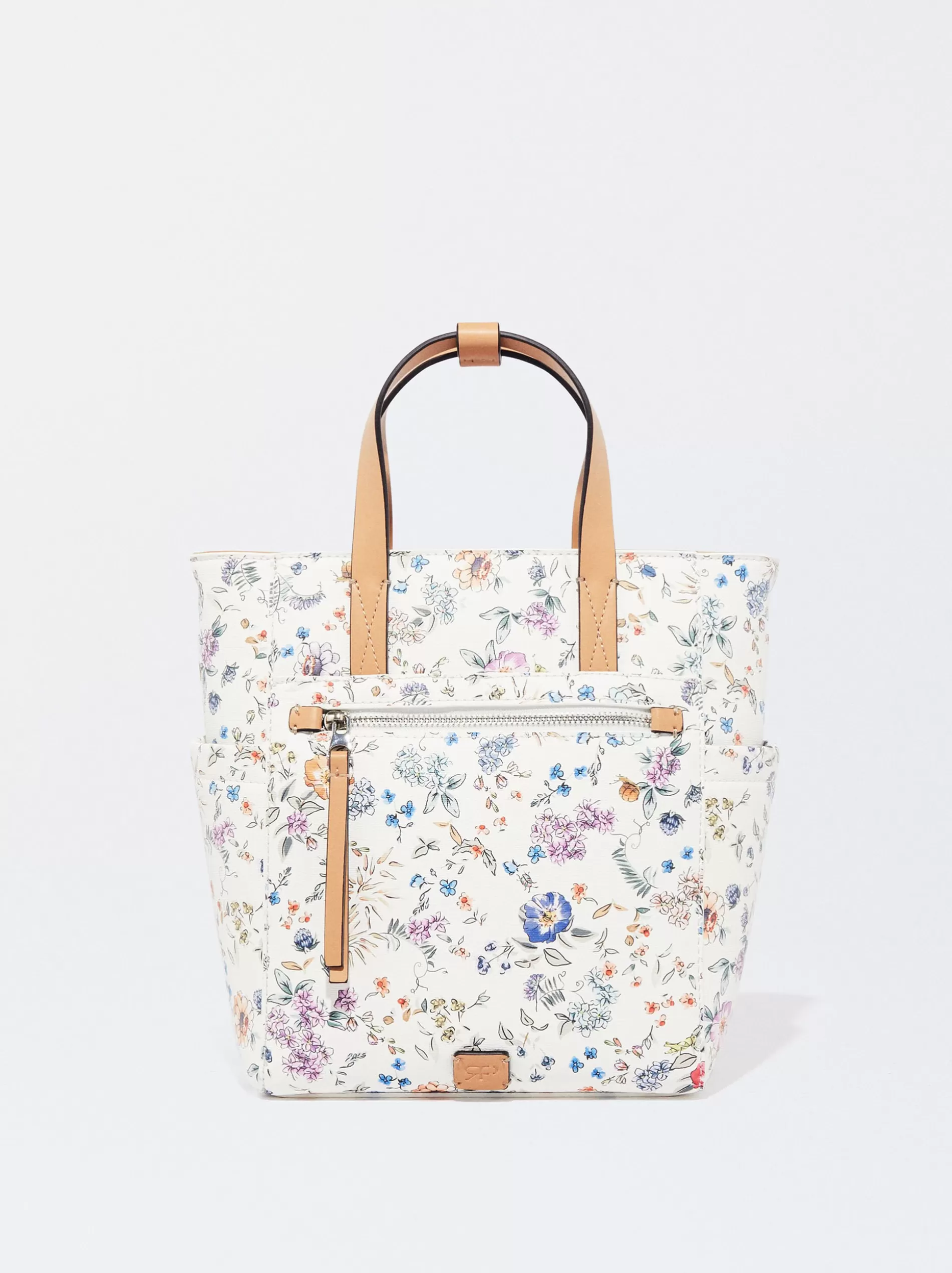 Backpacks<Parfois Printed Backpack Ecru