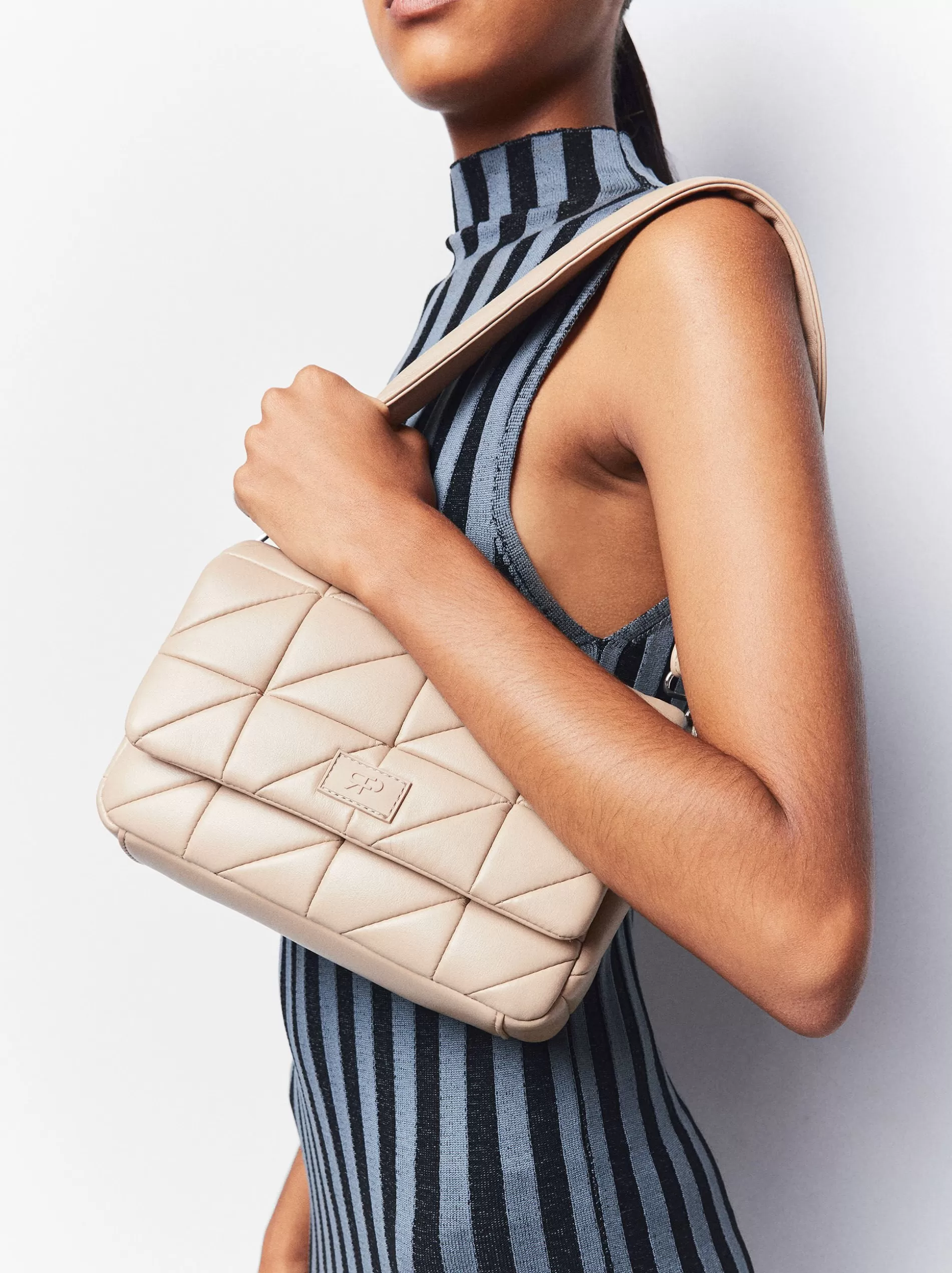 Crossbody Bags | Shoulder Bags<Parfois Quilted Crossbody Bag Brown