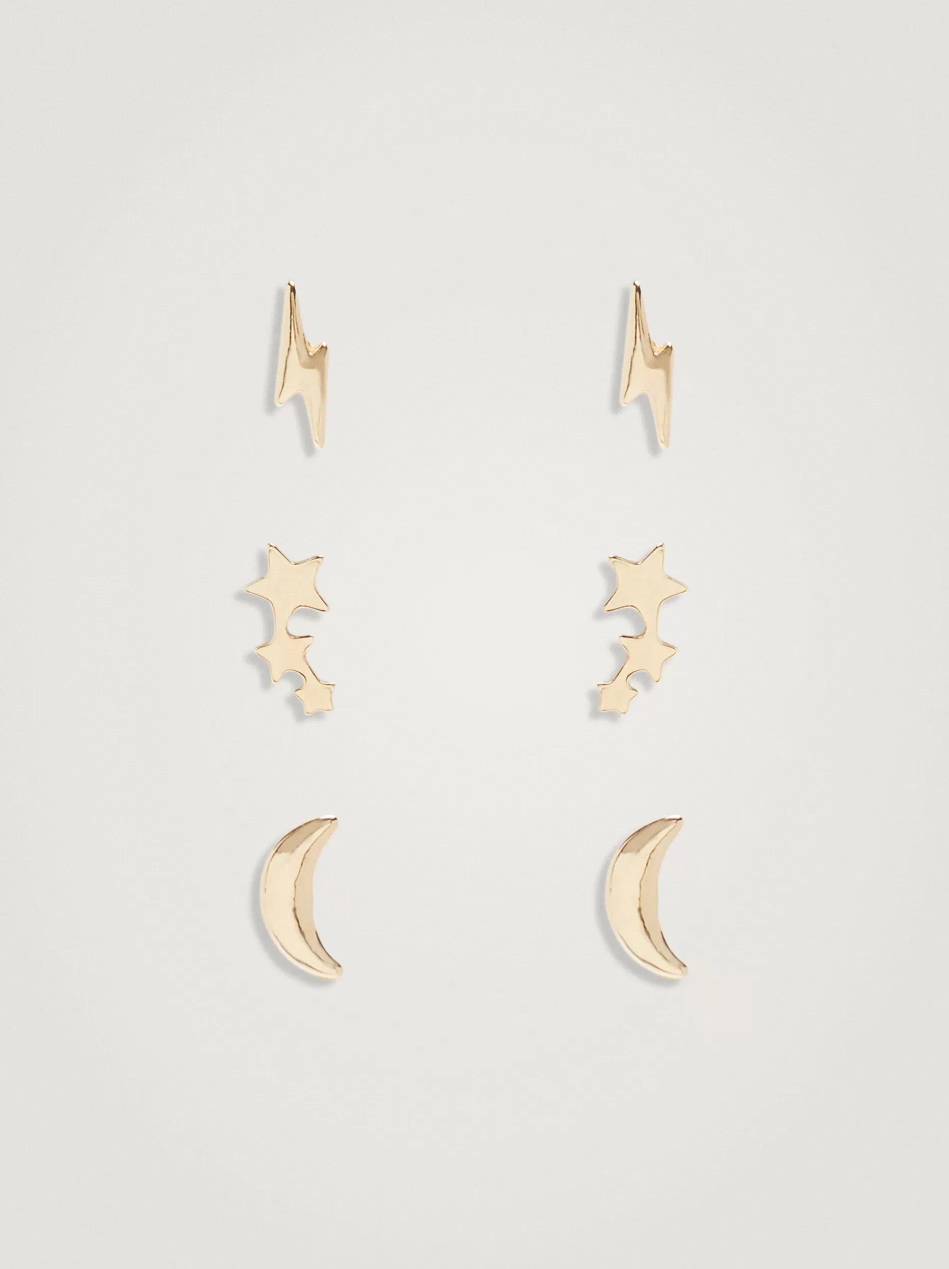 Earrings Set | Earrings&Sets<Parfois Set Of Earrings With Charms Golden