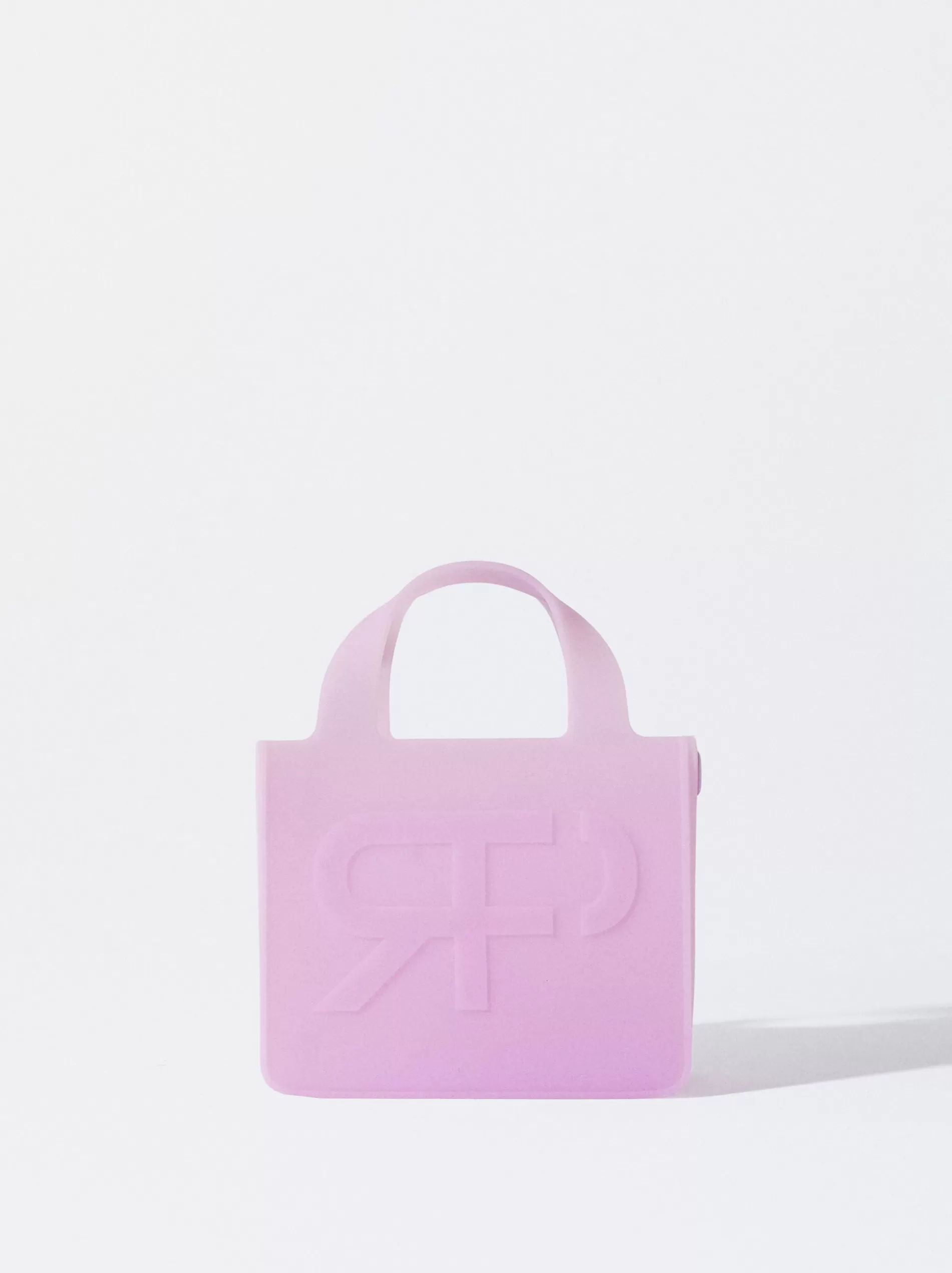 Crossbody Bags | Handbags<Parfois Silicone Crossbody Bag Violet