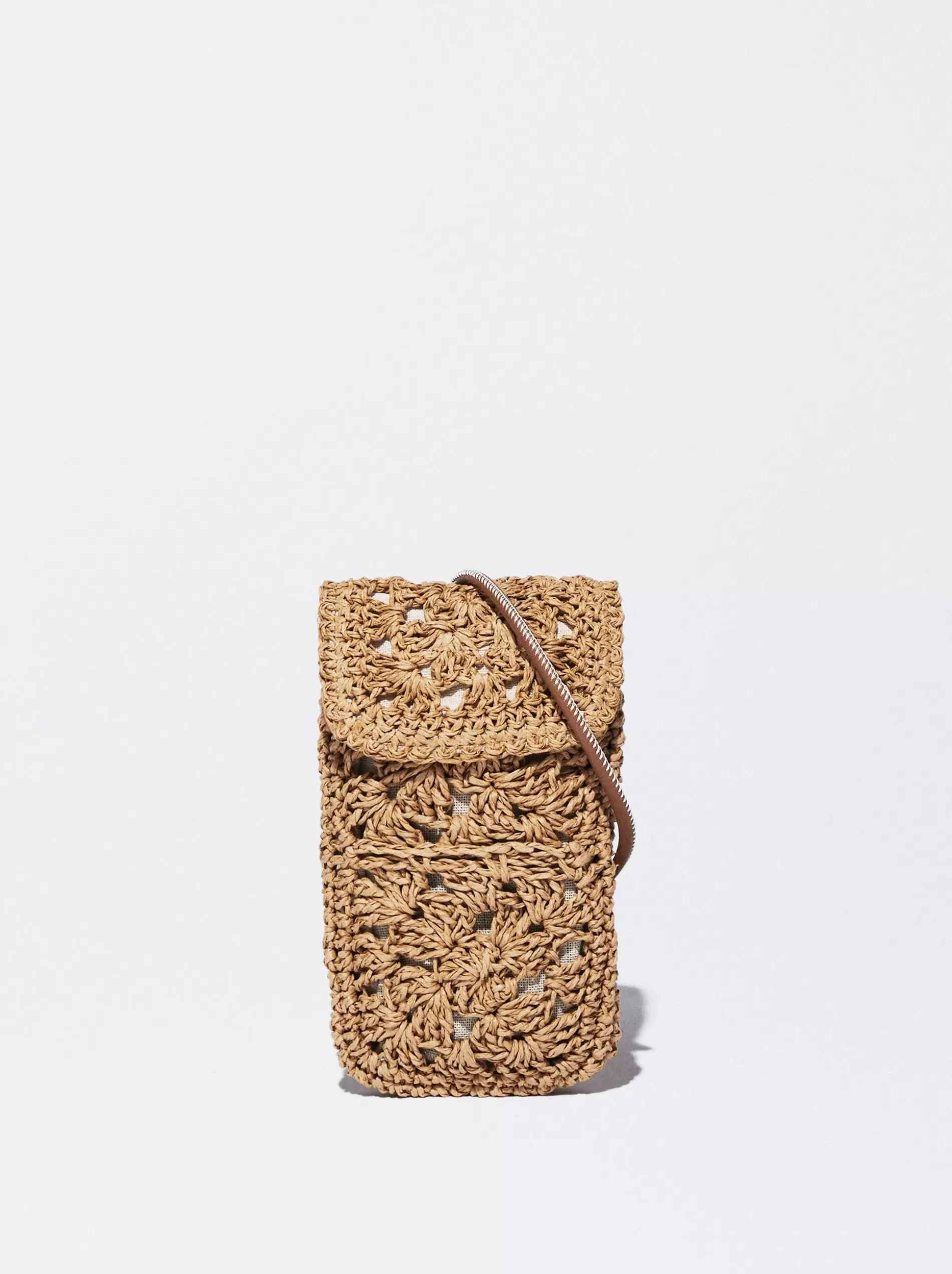 Phone Cases | Phone Holders<Parfois Straw-Effect Phone Case Beige