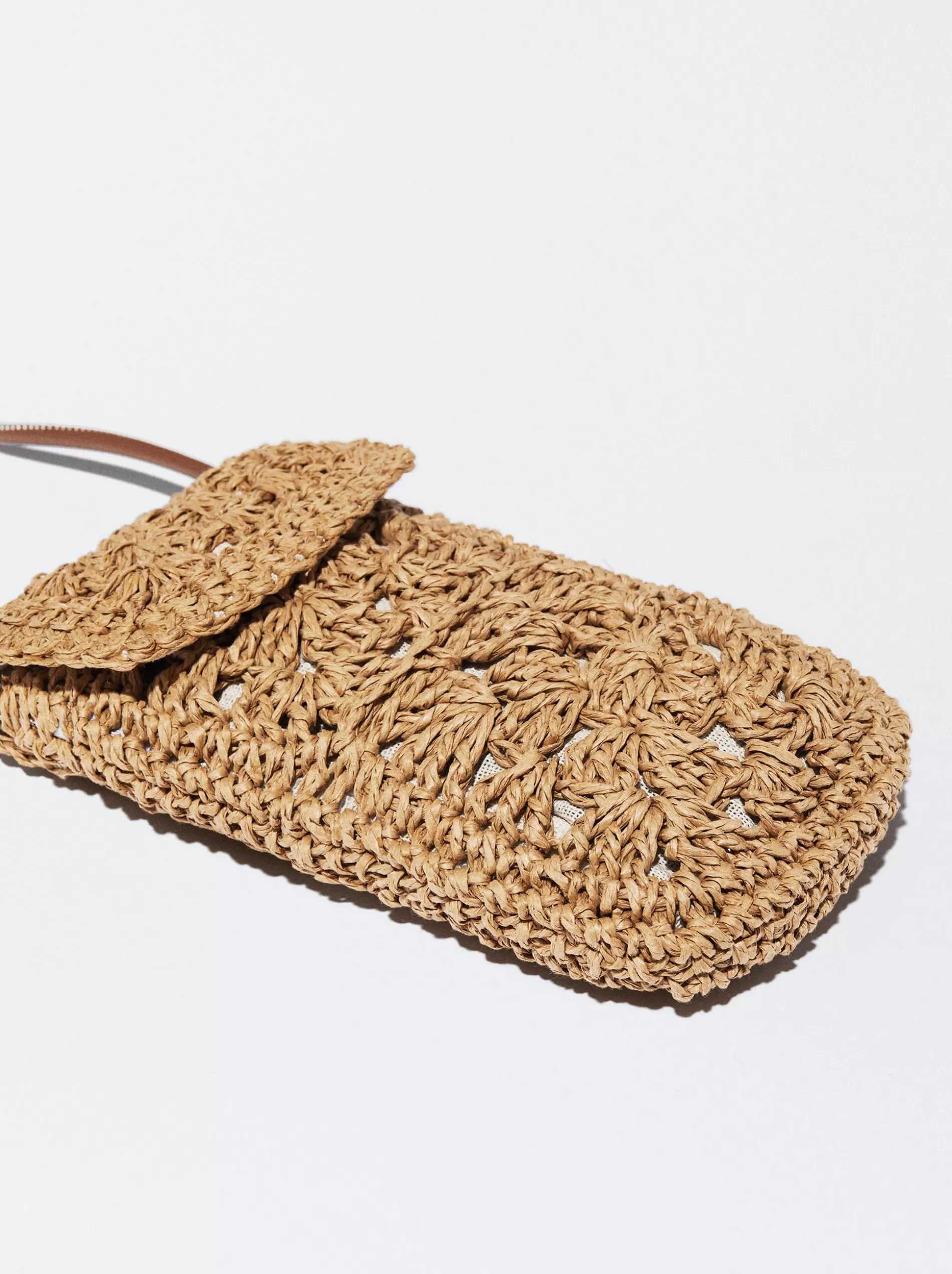 Phone Cases | Phone Holders<Parfois Straw-Effect Phone Case Beige